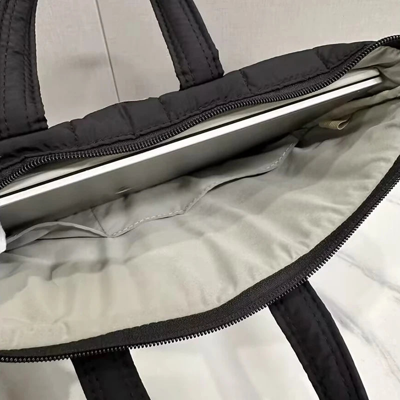 Niedliche, stoßfeste Laptop-Handtasche – Atmungsaktive Hülle mit großem Fassungsvermögen für 11–15 Zoll MacBook, iPad, Lenovo und Xiaomi