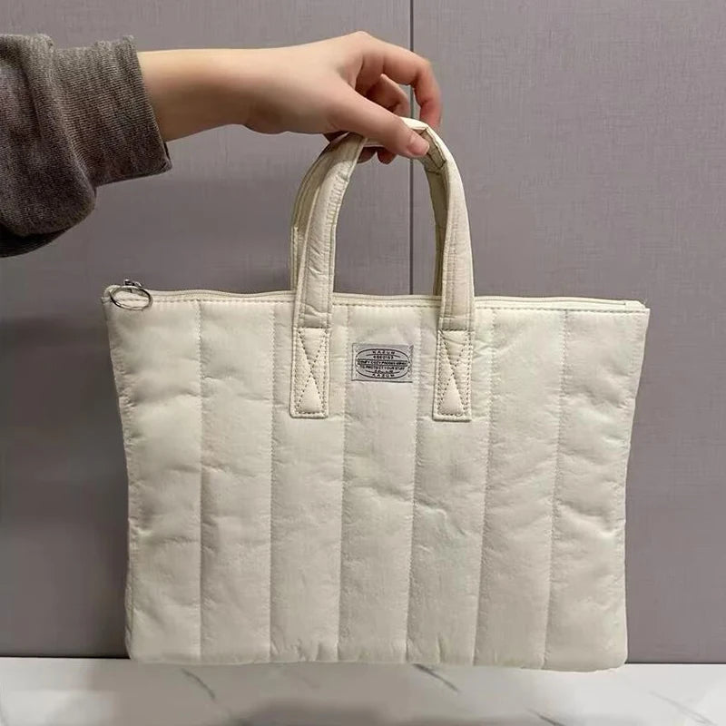 Niedliche, stoßfeste Laptop-Handtasche – Atmungsaktive Hülle mit großem Fassungsvermögen für 11–15 Zoll MacBook, iPad, Lenovo und Xiaomi