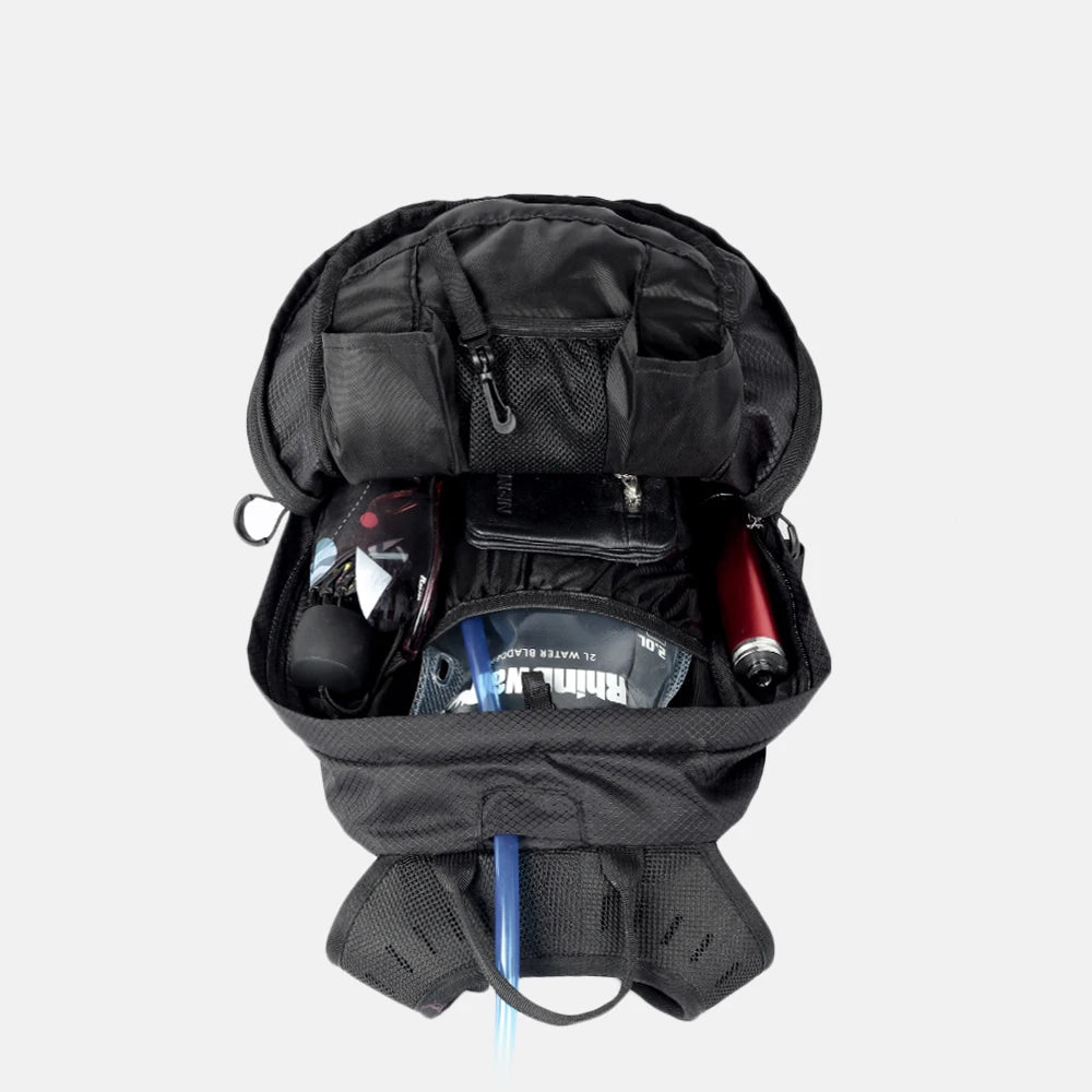 Rhinowalk Fahrradrucksack – Helmhalterung und Trinkblasen-kompatible Fahrradtasche für Pendler, MTB und Rennrad