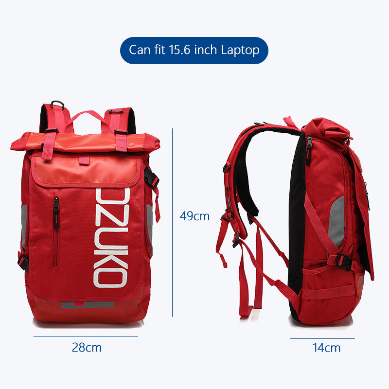Wasserdichter Ozuko D8020 Rucksack – Leichte Laptoptasche mit sicherem Ziplock-Design