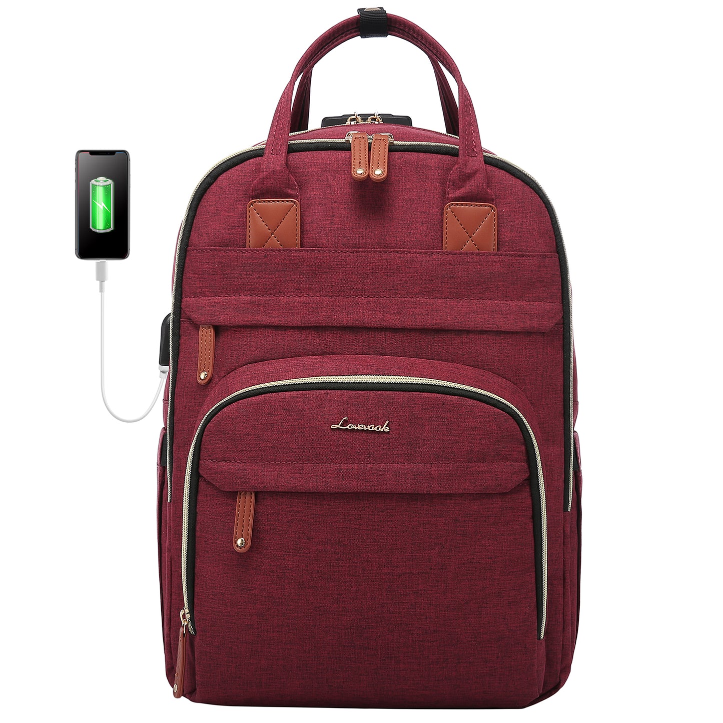 LOVEVOOK Sicherheitsrucksack – Laptoptasche mit Diebstahlschutz für Damen und Herren, ideal für Reisen und Arbeit