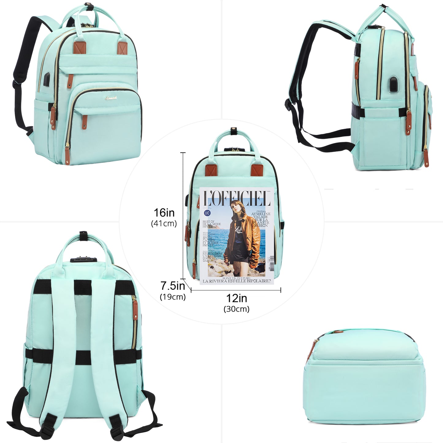 LOVEVOOK Sicherheitsrucksack – Laptoptasche mit Diebstahlschutz für Damen und Herren, ideal für Reisen und Arbeit