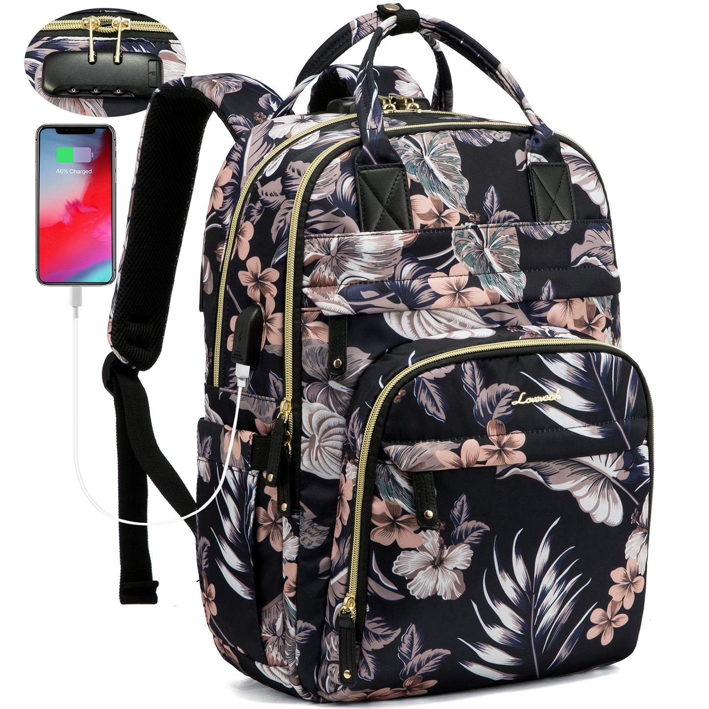 LOVEVOOK Sicherheitsrucksack – Laptoptasche mit Diebstahlschutz für Damen und Herren, ideal für Reisen und Arbeit