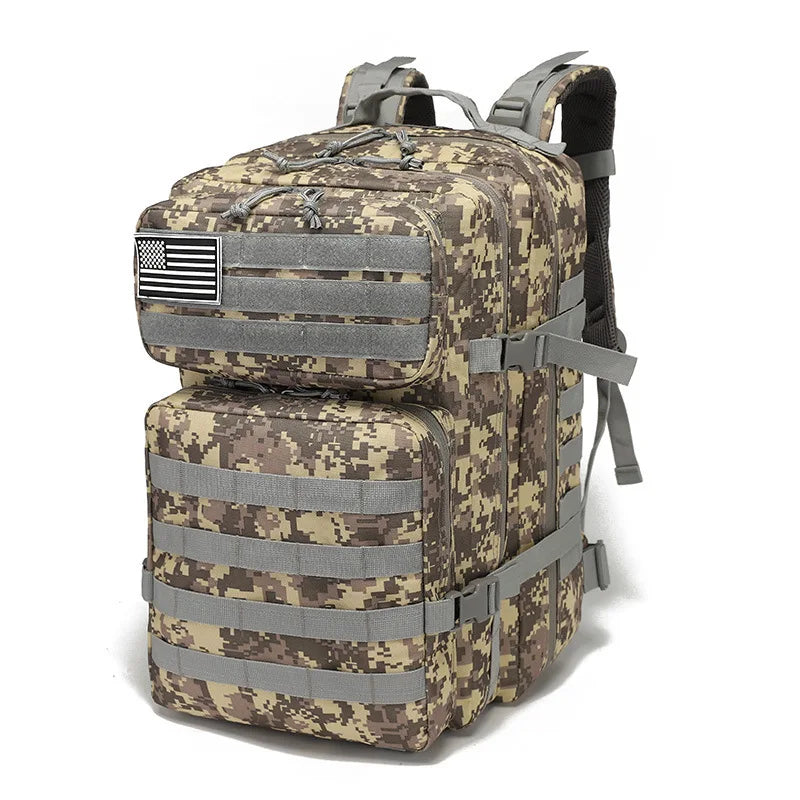 Militärischer taktischer Rucksack – 45L Outdoor-Rucksack für Wandern, Camping, Trekking & Jagd
