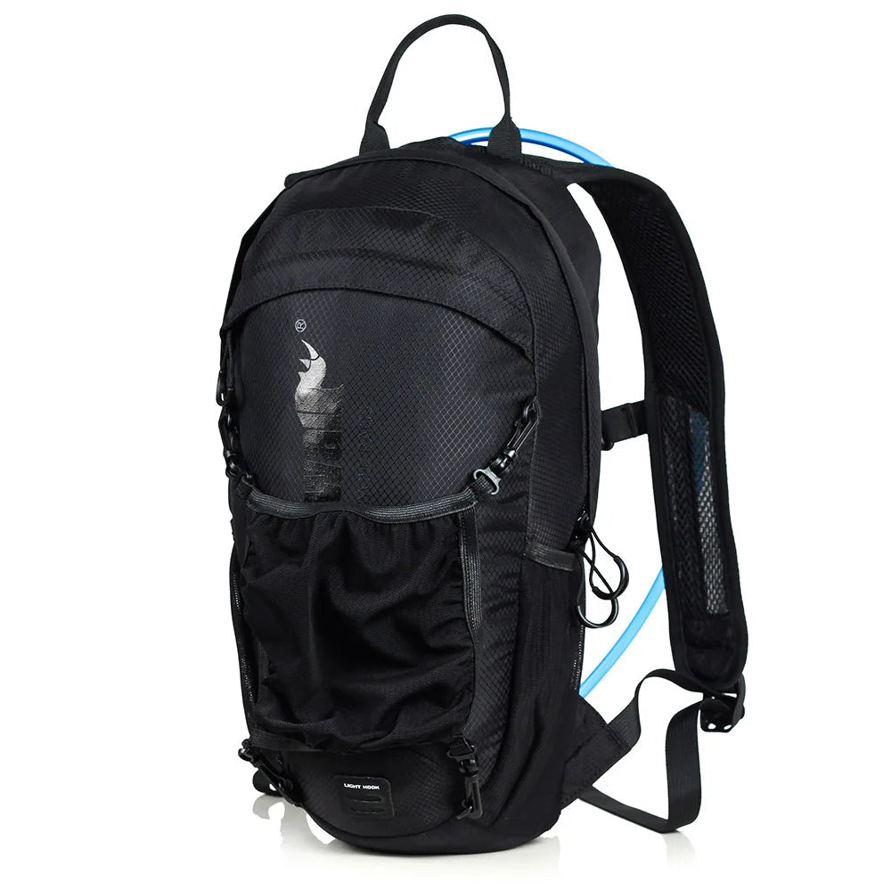 Rhinowalk Fahrradrucksack – Helmhalterung und Trinkblasen-kompatible Fahrradtasche für Pendler, MTB und Rennrad