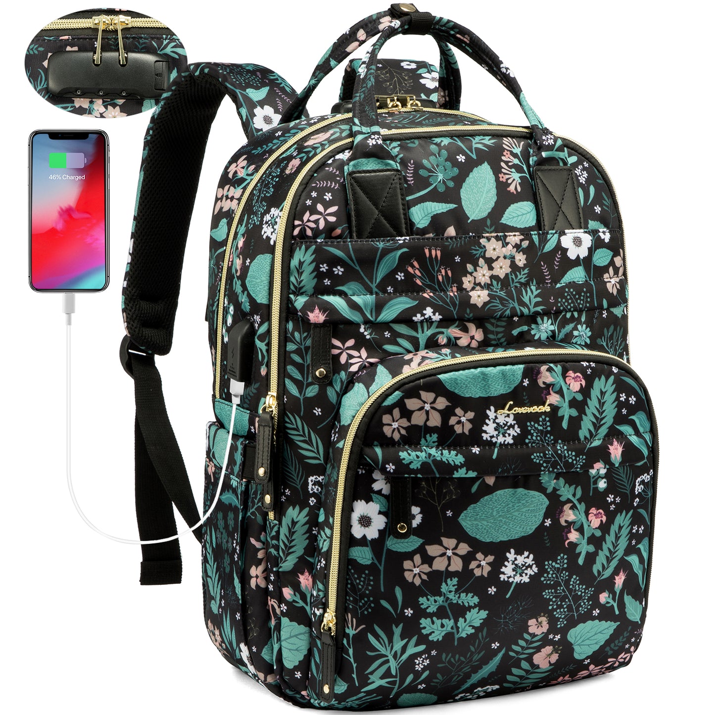 LOVEVOOK Sicherheitsrucksack – Laptoptasche mit Diebstahlschutz für Damen und Herren, ideal für Reisen und Arbeit