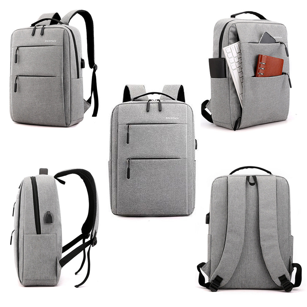 Multifunktionaler Laptop-Rucksack mit Diebstahlschutz und USB-Ladeanschluss – Passend für 17-Zoll-Geräte, Reise- und Arbeitstasche