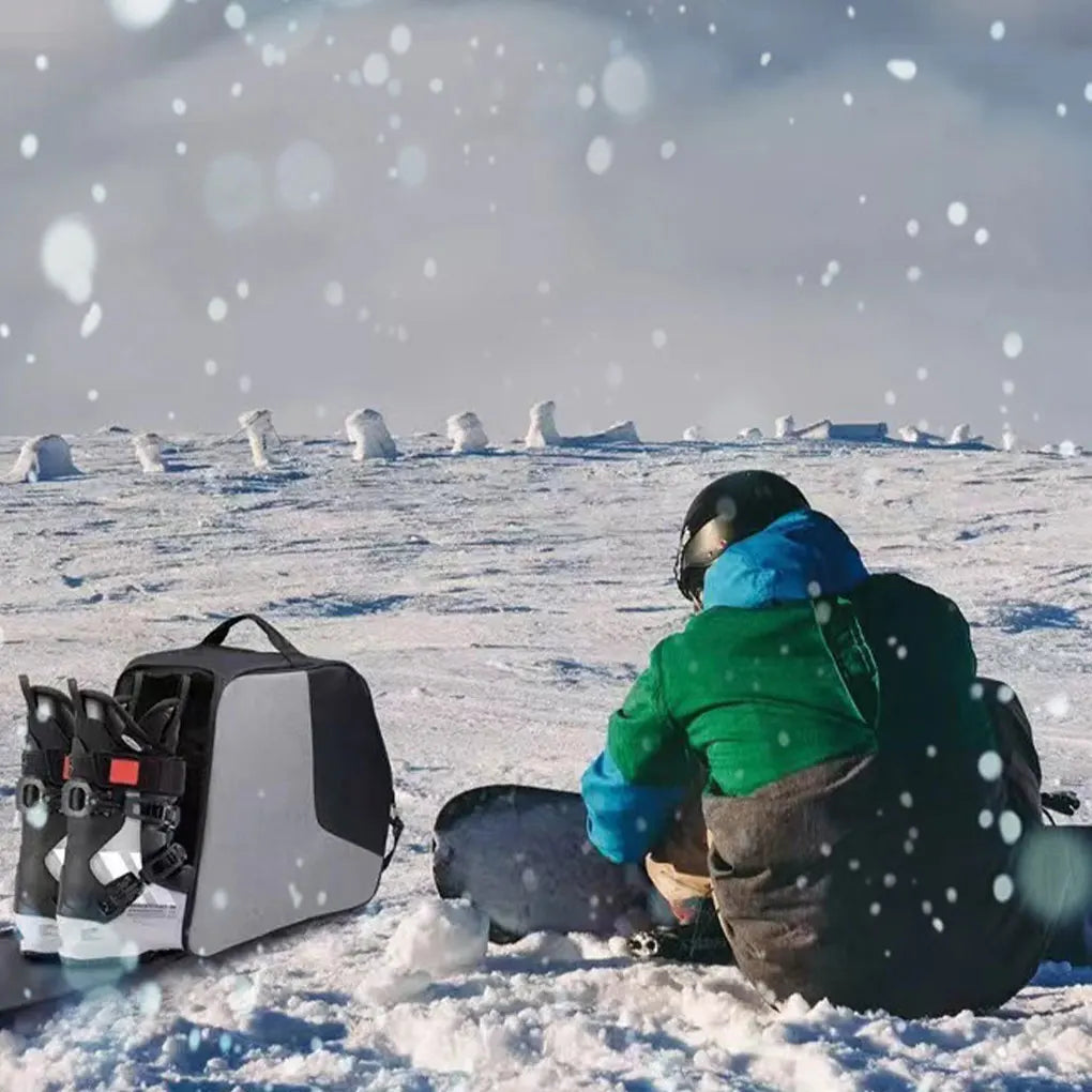 Waterproof Ski Boot Bag – Durable Snowboard & Ski Equipment Backpack for Winter Outdoor Gear and Shoes Storage