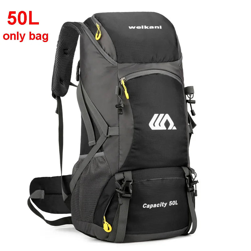 50L wasserdichter Wanderrucksack – Reise- und Campingrucksack mit großem Fassungsvermögen