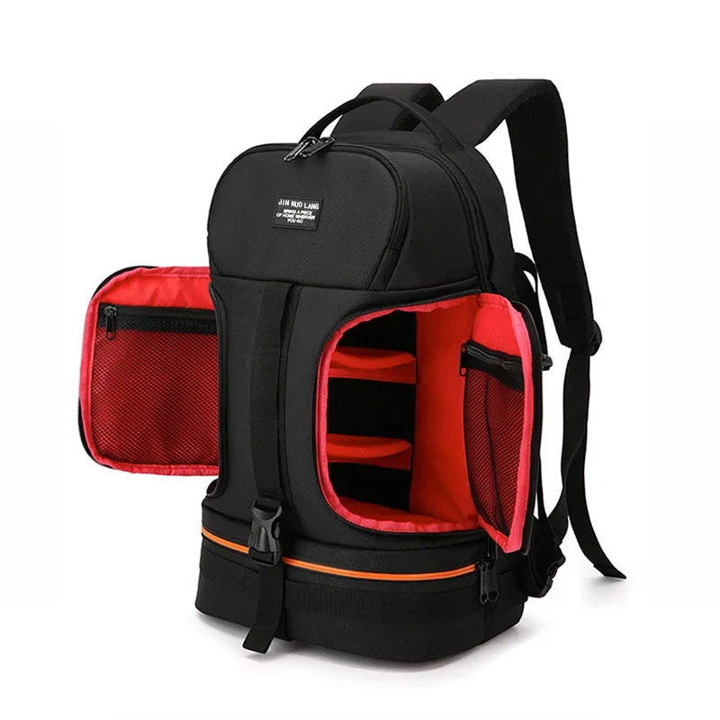 Großer wasserdichter DSLR-Kamera-Rucksack – Oxford-Outdoor-Tasche mit 15,6-Zoll-Laptopfach für Canon und Nikon