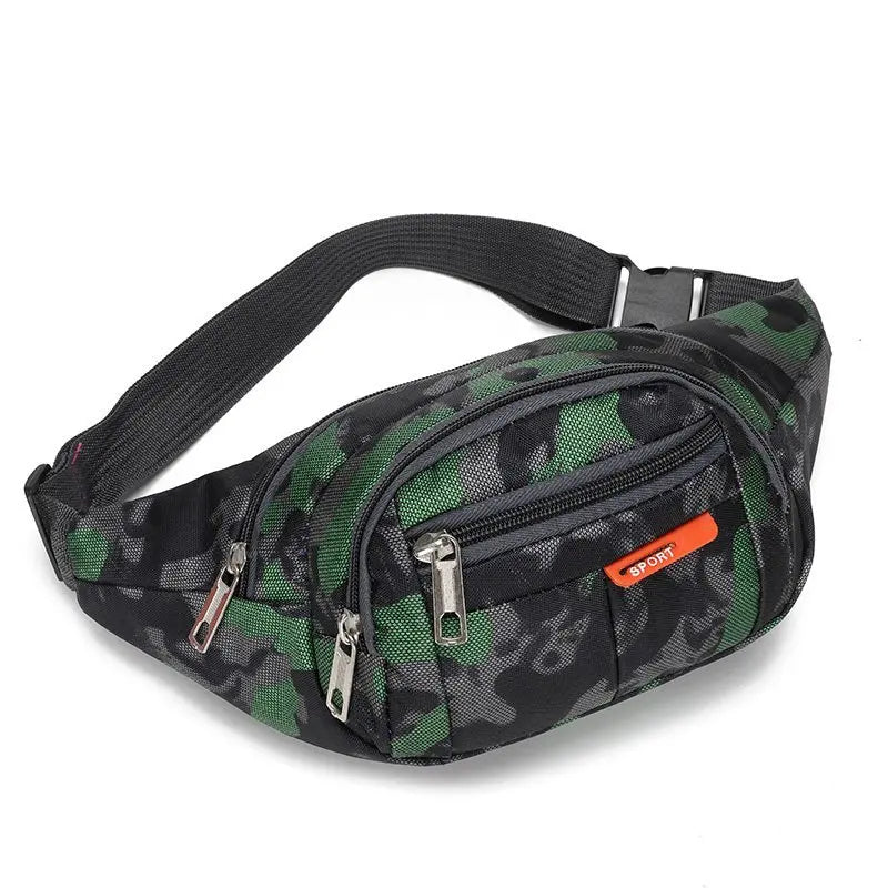 Unisex Large Capacity Waist Bag Multifunctional Anti Splash Wear-resistant