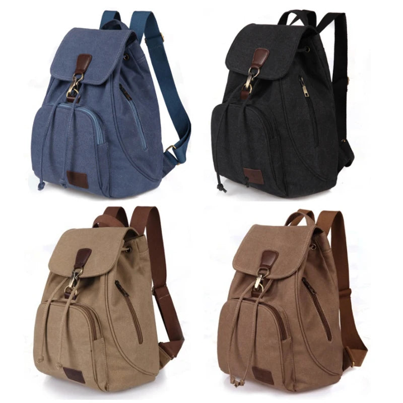 Women’s Canvas Laptop Backpack – Vintage Style Travel Bag for Work, School & Daily Use