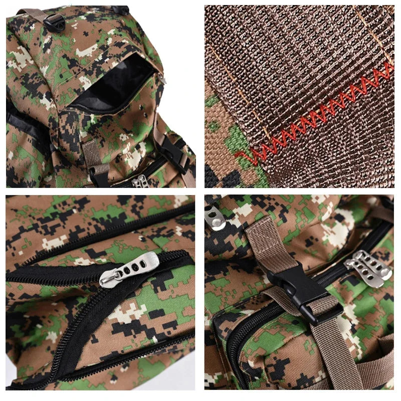 100L Taktischer Molle-Rucksack – Extra großer Rucksack im Militärstil zum Wandern, Camping und Reisen