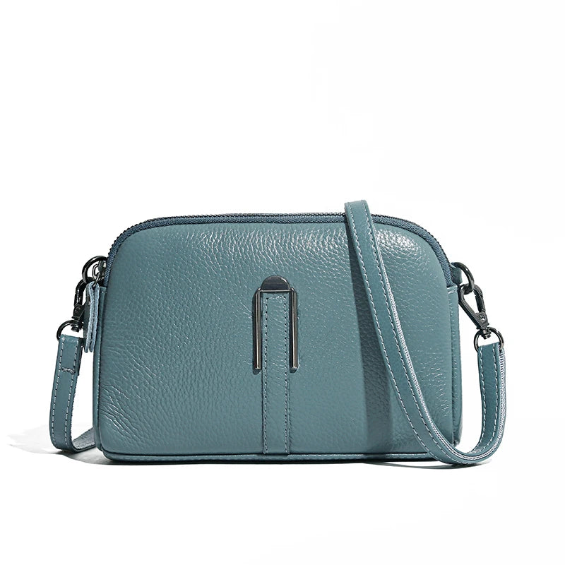 Luxuriöse Crossbody-Handytasche aus echtem Leder – Elegante Schultertasche für Damen