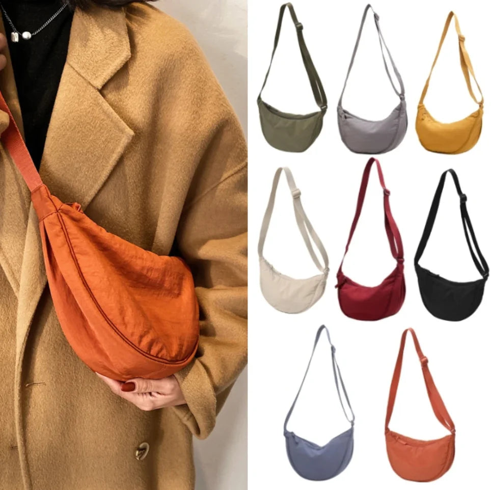 2025 Damen-Hobo-Umhängetasche aus Nylon – Schultertasche mit großem Fassungsvermögen