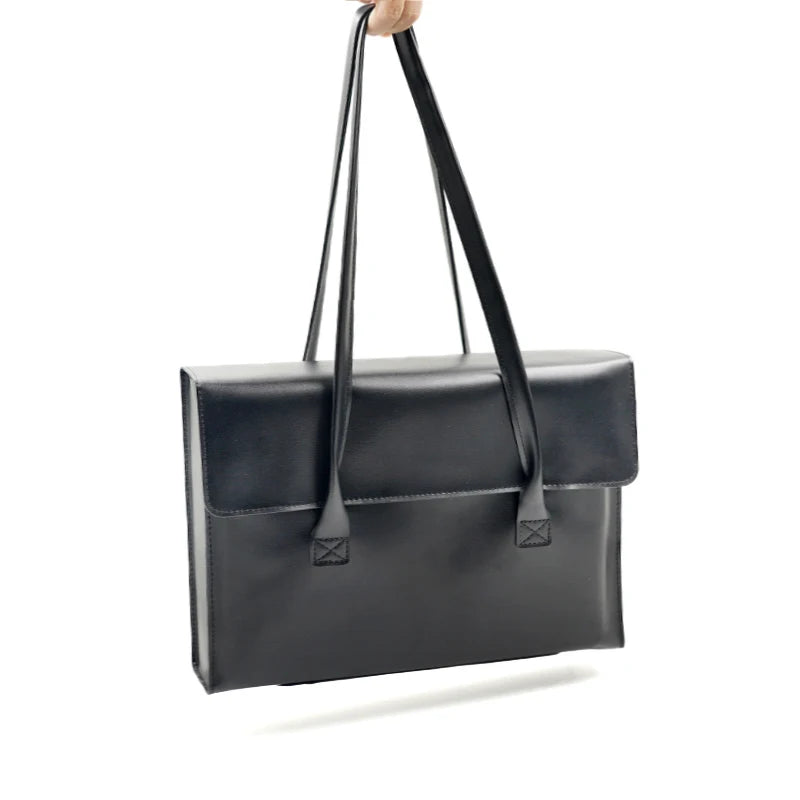 Laptoptasche aus PU-Leder für Damen – Stilvolle Schultertasche für Arbeit und Reisen