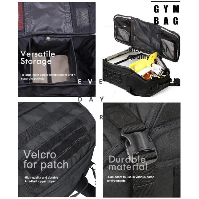 Oulylan 45L Outdoor Tactical Backpack Duffle – Wasserdichte Reise- und Abenteuertasche für Camping und Wandern