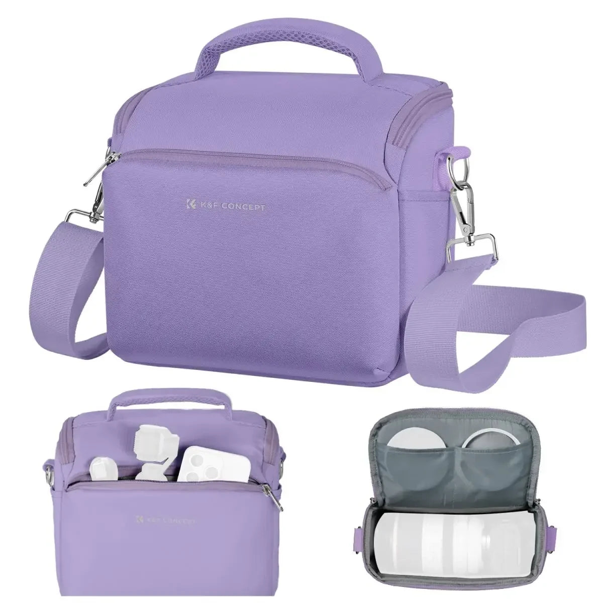 K&F Concept Wasserdichte Kameratasche – Kompakter Umhängerucksack für DSLR, SLR und Instax Mini 12