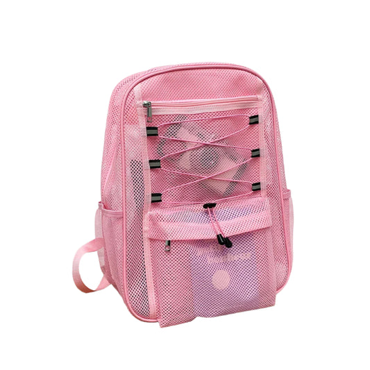 Leichter Mesh-Strandrucksack für Damen – Atmungsaktive, sandfreie Sommertasche mit mehreren Taschen