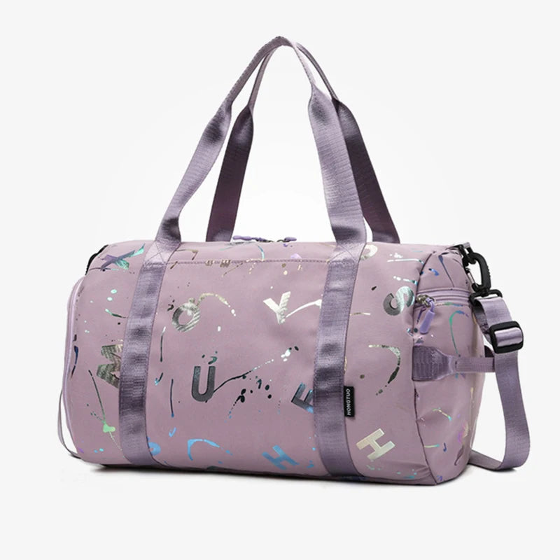 Gym Yoga Sport Dance Bag For Girl Boy Graffiti Letters Printing Fitness