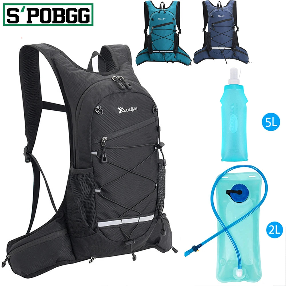 Atmungsaktive Trailrunning-Weste mit 500-ml-Wasserflasche – Leichter Trinkrucksack für Joggen, Radfahren und Marathons