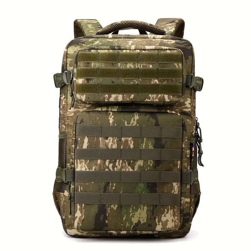Men’s Tactical Hyrox Backpack – Camouflage Large Capacity Multi-Layer Outdoor Hiking & Camping Bag