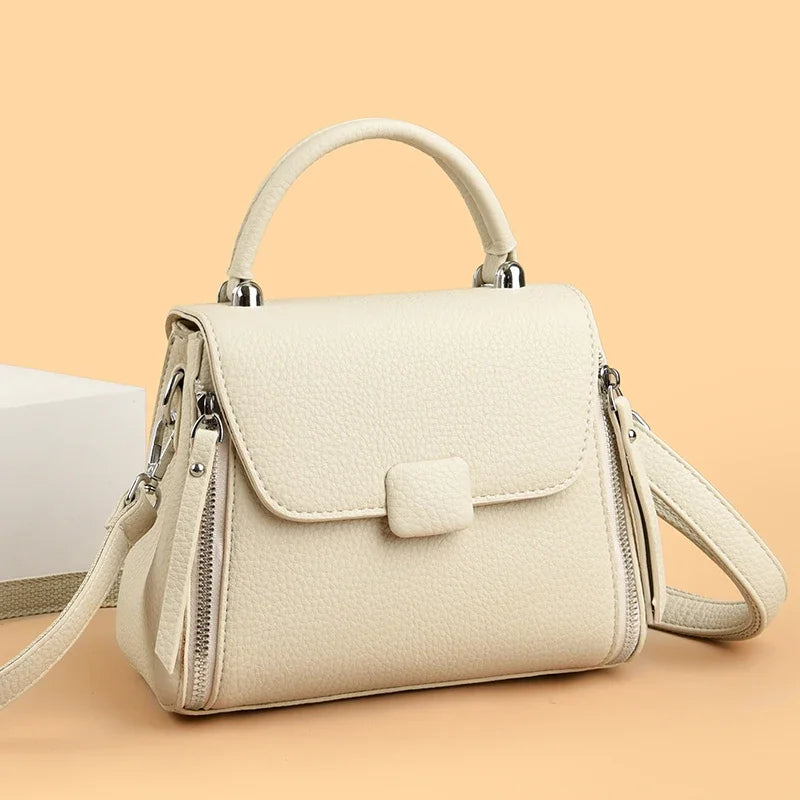Hochwertige Umhängetasche aus Leder für Damen – Elegante und langlebige Handtasche für Arbeit, Reisen und den täglichen Gebrauch