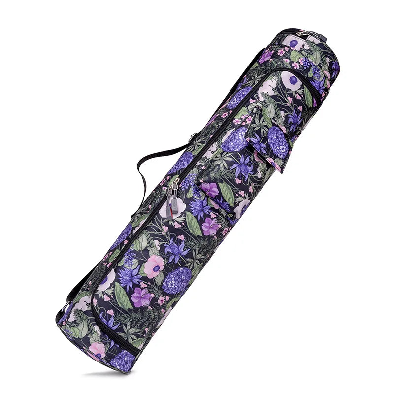 Yogamattentasche für Damen – Sporttasche mit Blumen- und farbenfrohem Design für Fitness, Pilates und Reisen
