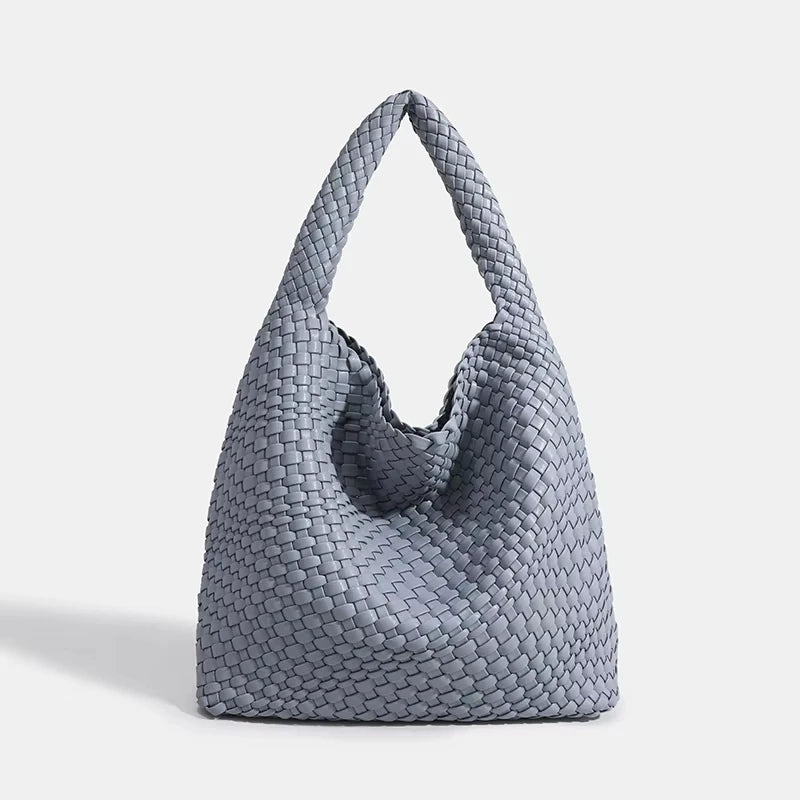 Modische Handtasche aus PU-Leder für Damen – gestreifte Tragetasche für die Arbeit und den Alltag