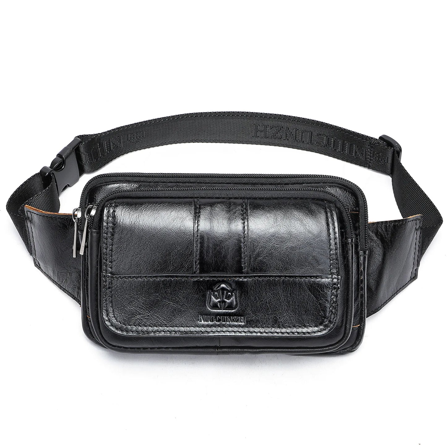 Unisex Luxus-Gürteltasche aus Leder – Sling- und Bauchtasche aus echtem Leder für den täglichen Gebrauch
