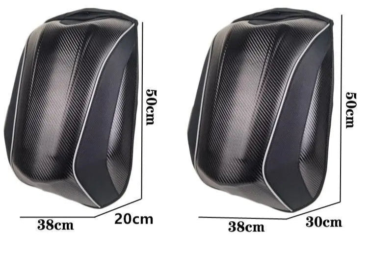 Ogio 30–48 l Carbonfaser-Motorradrucksack – wasserdichte Hartschalen-Renntasche für Integralhelme, MX- und Motocross-Ausrüstung