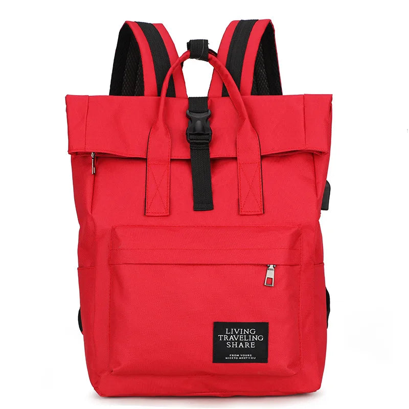 Laptop-Rucksack zum Umklappen für Damen – Lässiger Tagesrucksack für Mädchen, Schule und Reisen"