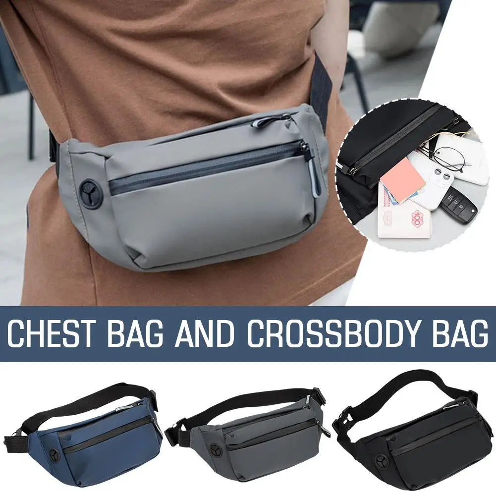 Wasserdichte Unisex-Gürteltasche – Verstellbare Gürteltasche mit mehreren Fächern für Reisen und Outdoor