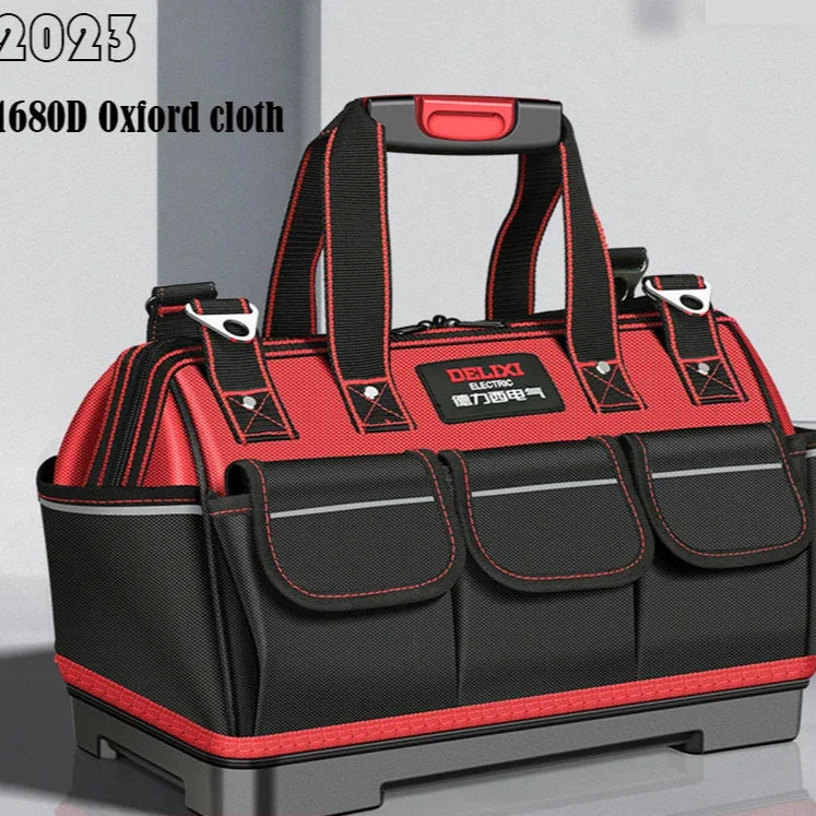 680D Oxford-Werkzeugtasche – Wasserdichter professioneller Elektriker-Organizer mit mehreren Fächern für Schraubenschlüssel und Werkzeuge