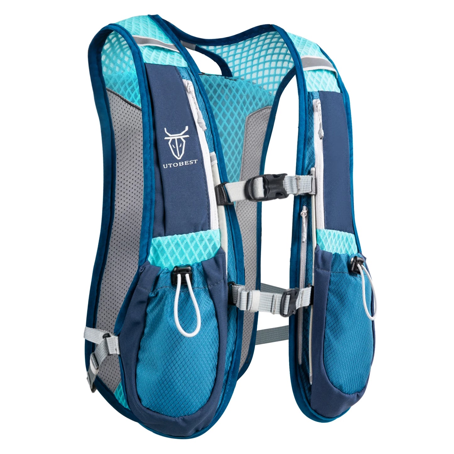 UTOBEST 5L Ultraleichte Lauf-Trinkweste – Atmungsaktiver Trail-Rucksack für Radfahren, Wandern und Marathons