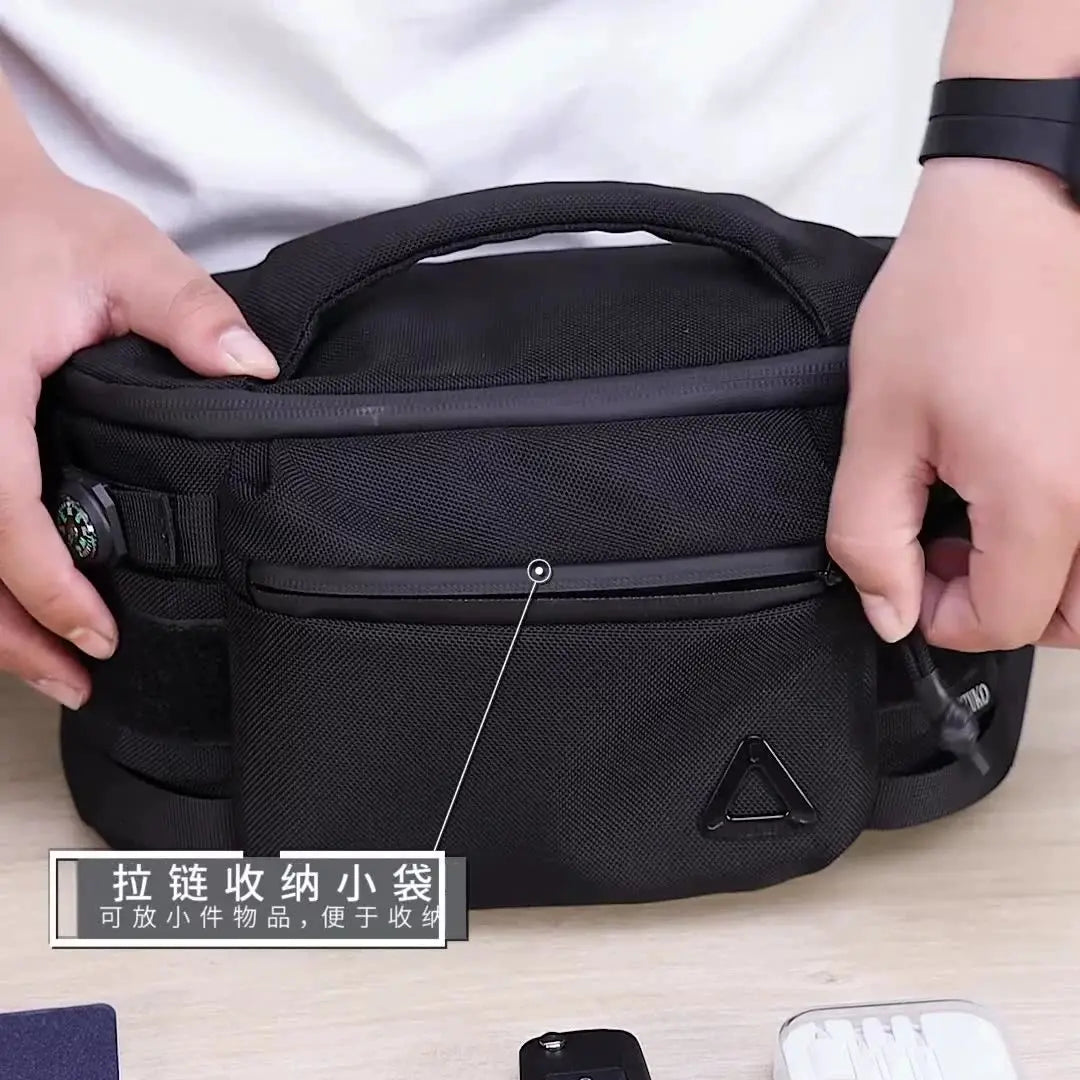 OZUKO Men's Waist Pack Outdoor Multi-functional Tactical Sports Waterproof