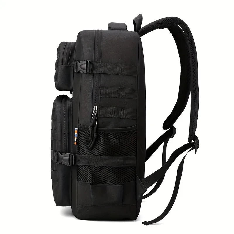 Men’s Tactical Hyrox Backpack – Camouflage Large Capacity Multi-Layer Outdoor Hiking & Camping Bag