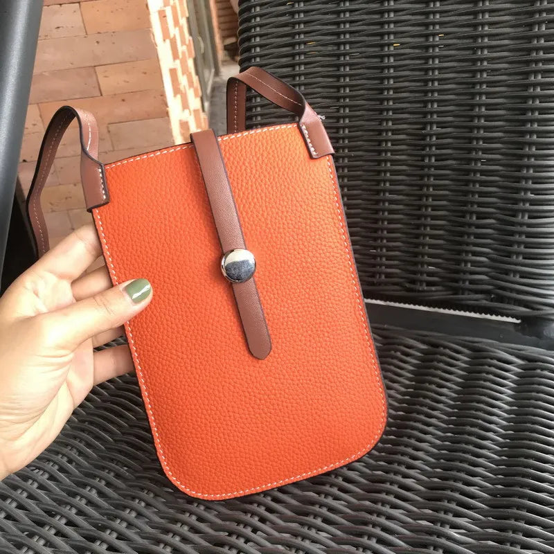 Handytasche aus echtem Rindsleder – Leichte Umhängetasche für Damen & Herren