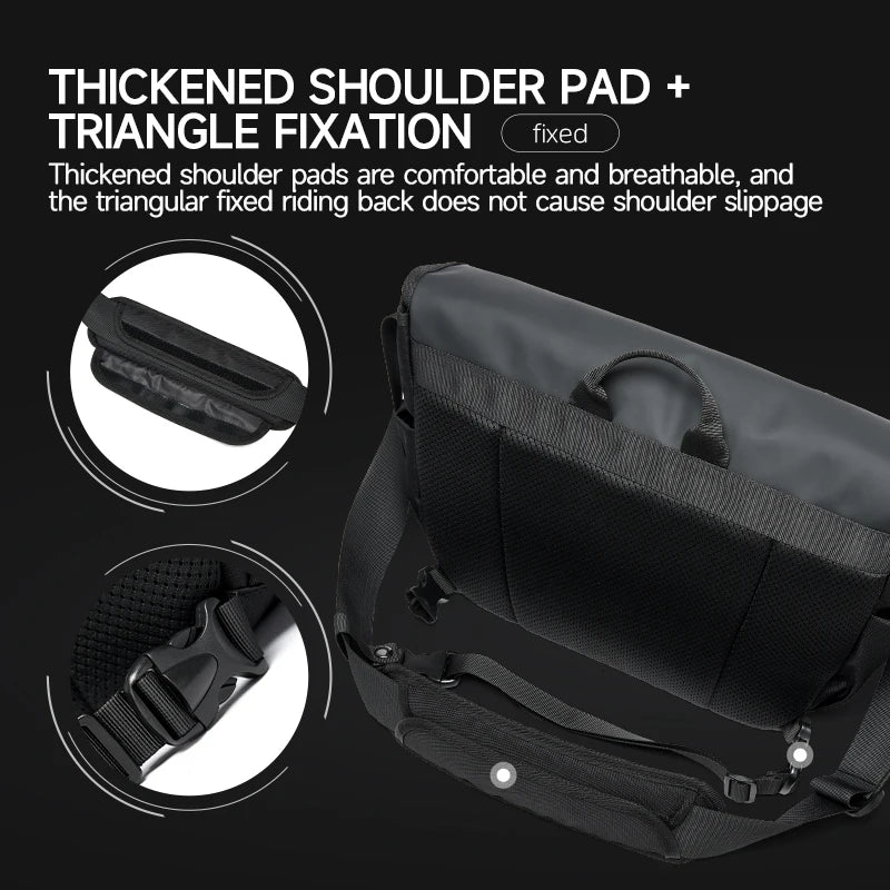 Wasserdichte Messenger Bag für Herren – Multifunktionale Umhängetasche mit großem Fassungsvermögen für Schule, Reisen und den Geschäftsalltag