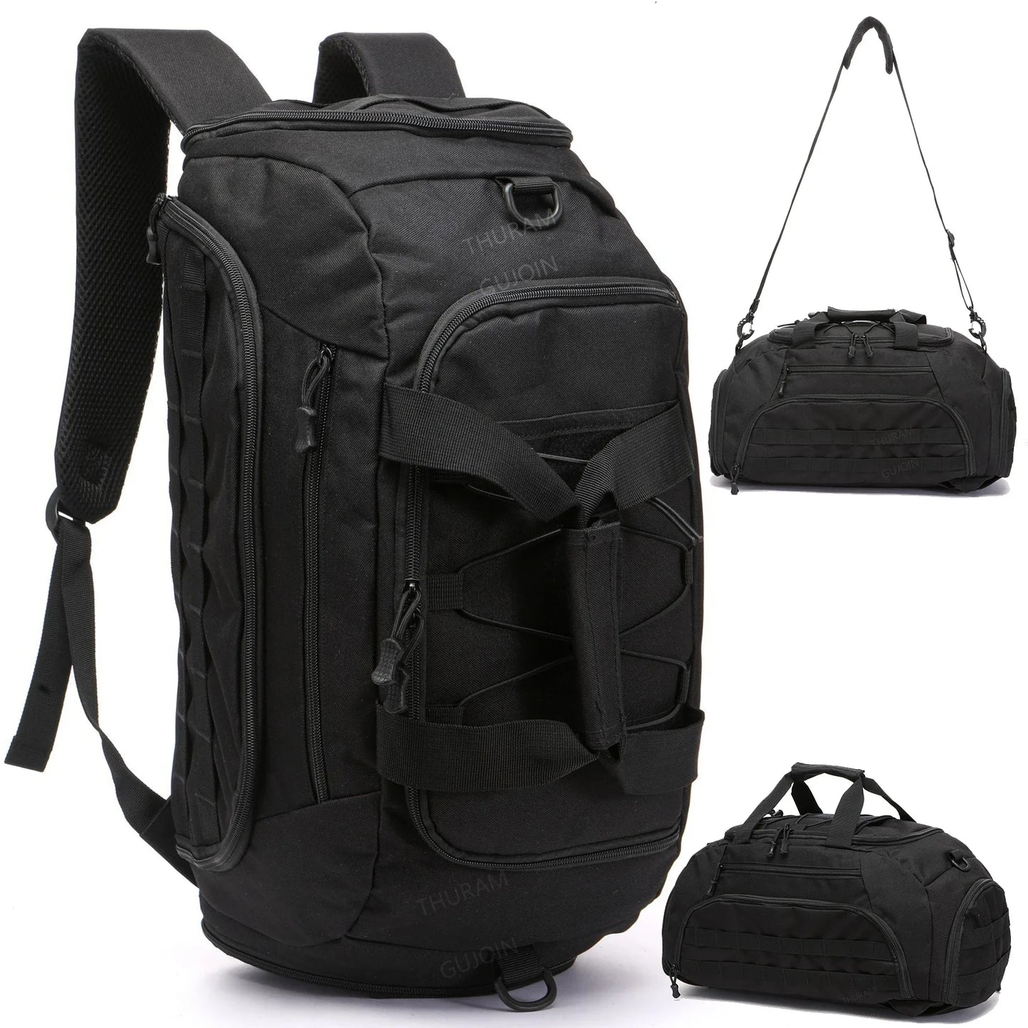 3-in-1-Sportrucksack mit Schuhfach – wandelbare Reisetasche & Sling Bag für Damen & Herren, Weekender & Reisetasche