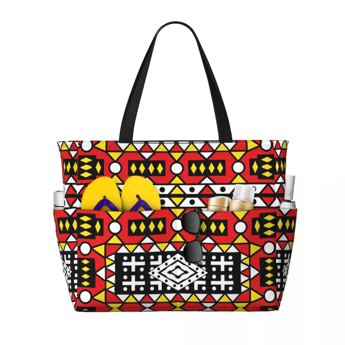 Große Reisetasche mit Ethno-Print für Damen – Individuelle Boho-Umhängetasche mit geräumigem Fassungsvermögen