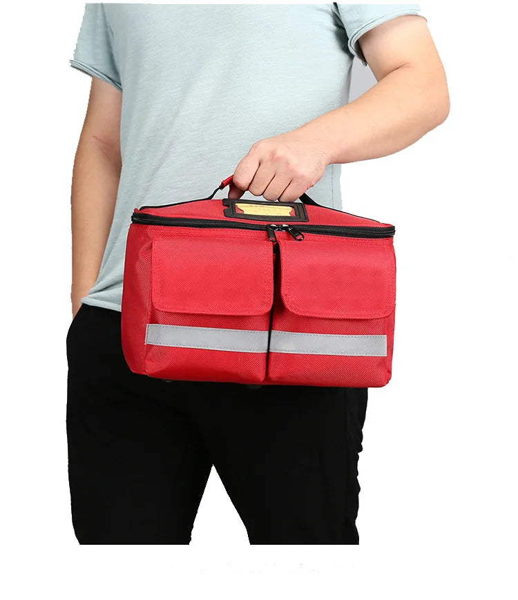 Wasserdichte Erste-Hilfe-Tasche für Rettungsdienste – Tragbarer mehrschichtiger medizinischer Organizer für Reisen, Rettung, Krankenpflege und Notfallüberleben