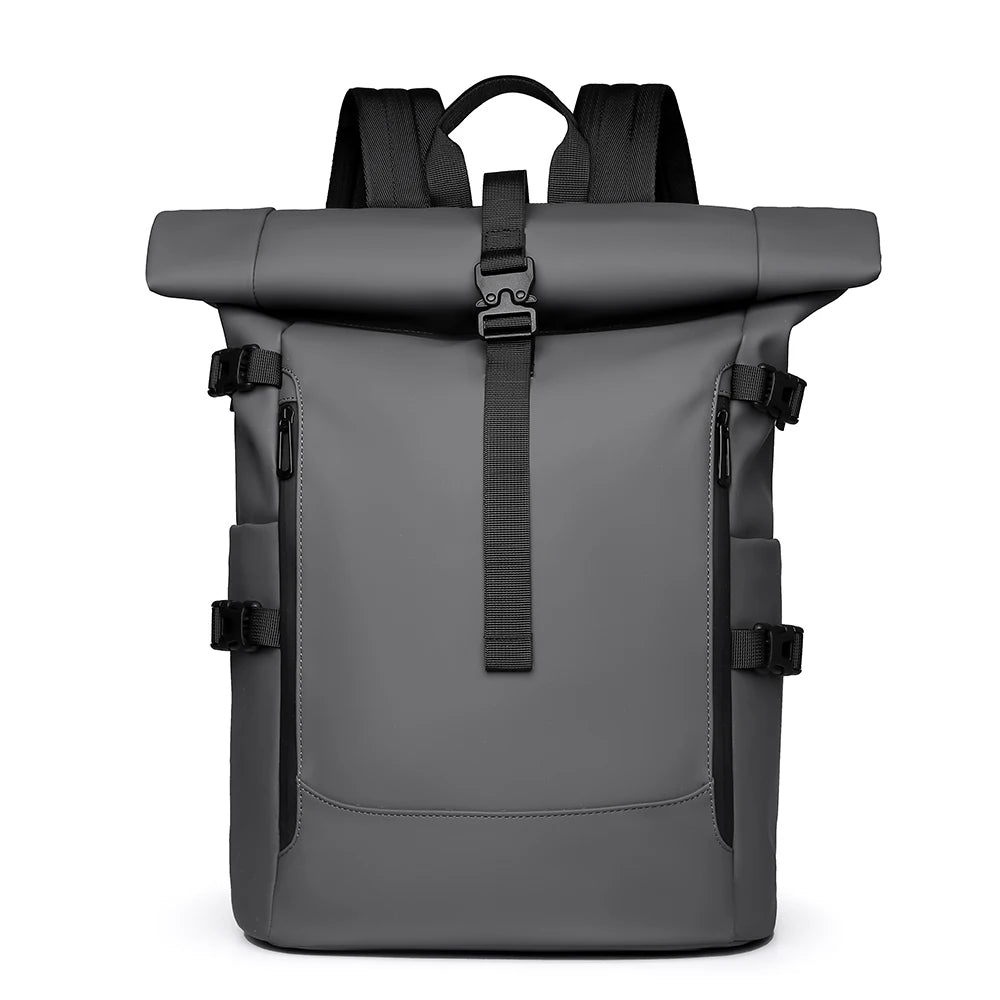 Wasserdichter Rolltop-Wanderrucksack – Robuster Outdoor-Reiserucksack mit Luftpolsterunterstützung