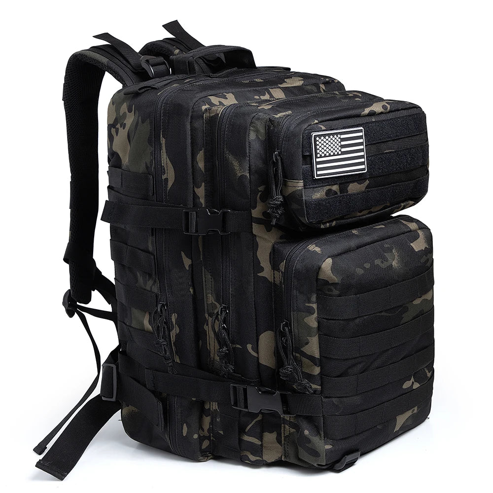 Taktischer Militärrucksack für Herren – Robuster Jagd-, Camping- und Wanderrucksack mit Molle-System