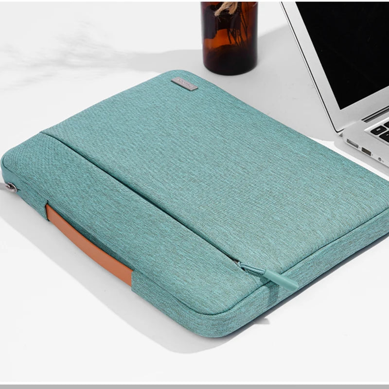 Stoßfeste Laptophülle mit mehreren Taschen und Griff – Passend für MacBook Air 13,6'', MacBook Pro 14'' und 16,2'' M3