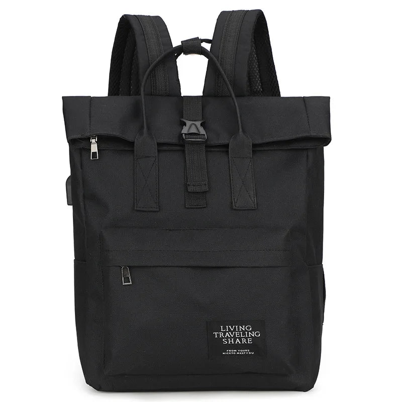 Laptop-Rucksack zum Umklappen für Damen – Lässiger Tagesrucksack für Mädchen, Schule und Reisen"
