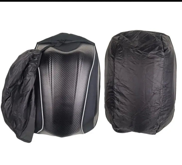 Wasserdichter Motorradrucksack aus Kohlefaser – Helmaufbewahrungstasche für Motocross, Rennen und Reisen (Sacoche Moto)