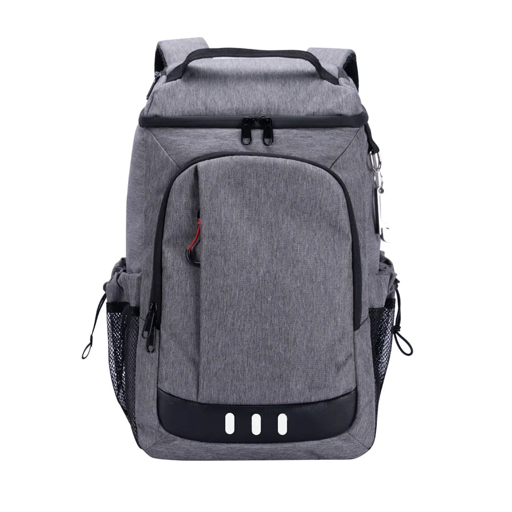 Isolierter Picknick-Kühlrucksack mit großem Fassungsvermögen – Auslaufsichere Thermo-Lunchtasche für Camping, Wandern und Mahlzeiten im Freien mit Flaschenöffner