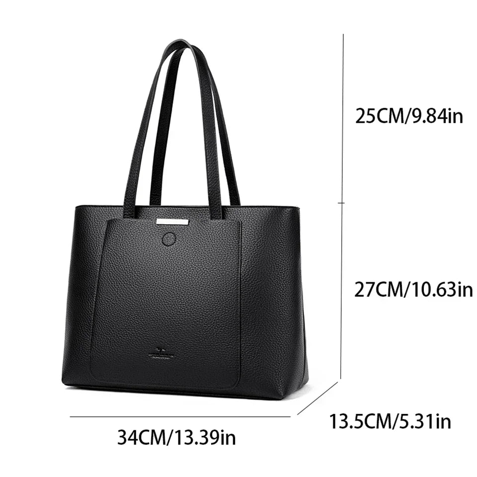 Damenhandtasche aus weichem PU-Leder – Stilvolle Umhängetasche für den täglichen Gebrauch, die Arbeit und Reisen