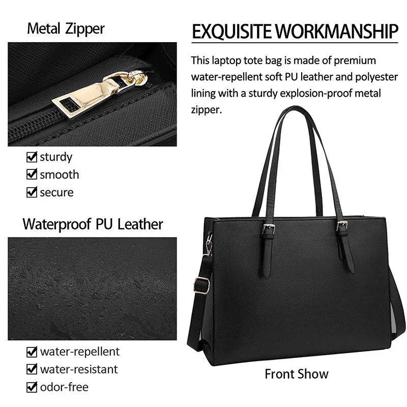 Laptoptaschen Cross-grained Damentasche Mehrschichtig Groß Einzel-Schulter